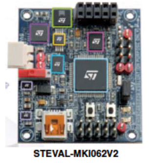 The STEVALMK1062V2 evaluation board